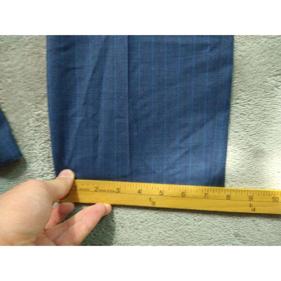 Brooks Brothers Dress Pants Mens 42x36 Blue Wool Mohair Blend Regent Fit Flat - Picture 6 of 9